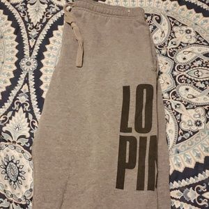 PINK Grey Campus Pant